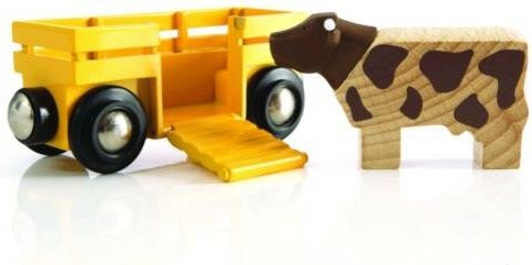Brio Tierwagen mit Kuh für Kinder ab 3 Jahren - Bild 1