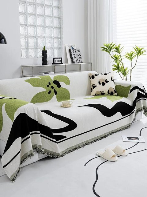 Doppelseitiger Chenille Sofaüberwurf von Yiran Furniture in Grau, Anti-Kratz Wohnzimmer Überwurf, B: 180 cm, T: 130 cm - Bild 1