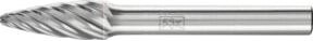 PFERD TOOLS Hartmetall Hochleistungsfrässtift INOX Rundbogen RBF für Edelstahl, Farbe: Silber, Durchmesser: 8 mm, Länge: 20 mm, Schaft-Durchmesser: 6 mm - Bild 1