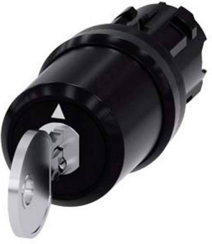 Siemens Schlüsselschalter 3SU1000-5BM01-0AA0 in Schwarz aus Kunststoff mit IP66, IP67 und IP69/IP69K Schutzart - Bild 1