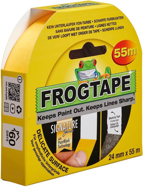 FrogTape Washi-Malerband Delicate Gelb, Breite: 24 mm, Länge: 55 m - Bild 1