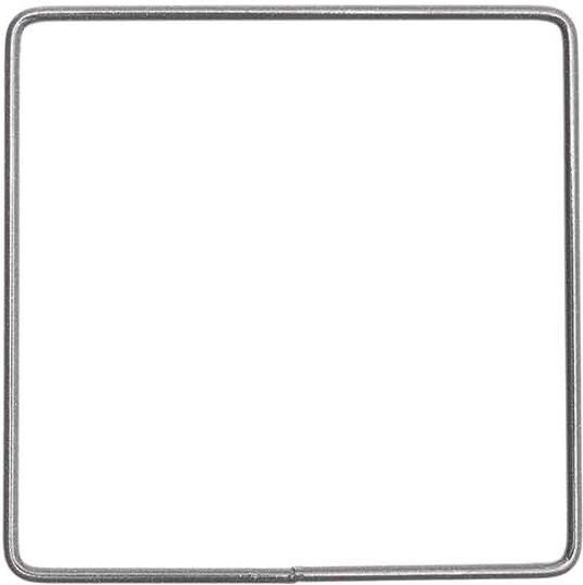 Rico Design Metallring Quadrat in Anthrazit Durchmesser: 10 cm - Bild 1
