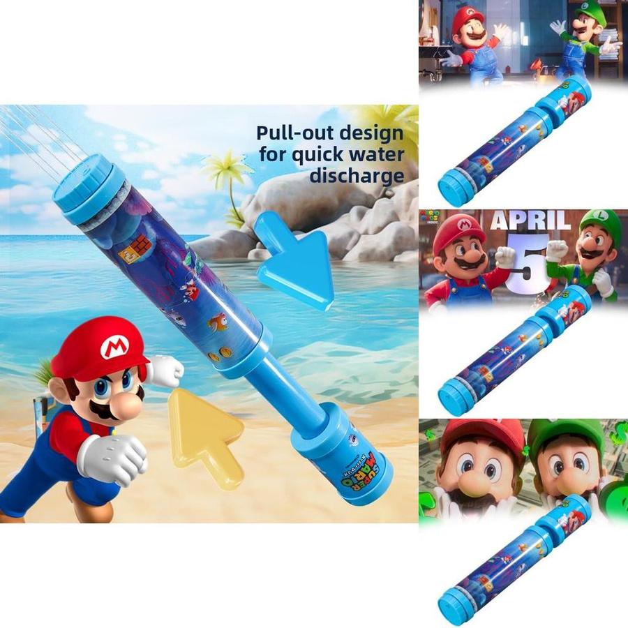 DewBloom Super Mario Wasserpistolen-Spielzeug mit Zugmechanismus - Bild 5