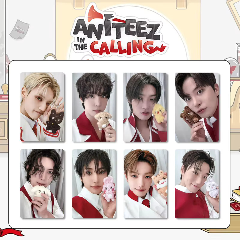 ATEEZ Anime Lomo Fotokarten, Charakter-Sammelkarten, Mini-Karten, bunt - Bild 2