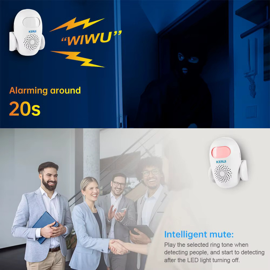 KERUI M120 Smart Motion Detektor PIR Infrarot Bewegungsmelder Alarm in Weiß - Bild 5