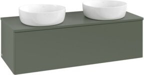 V&B Waschtischunterschrank Antao mit Beleuchtung, Farbe: Grau, B/T/H: 120 x 50 x 50 cm - Bild 1