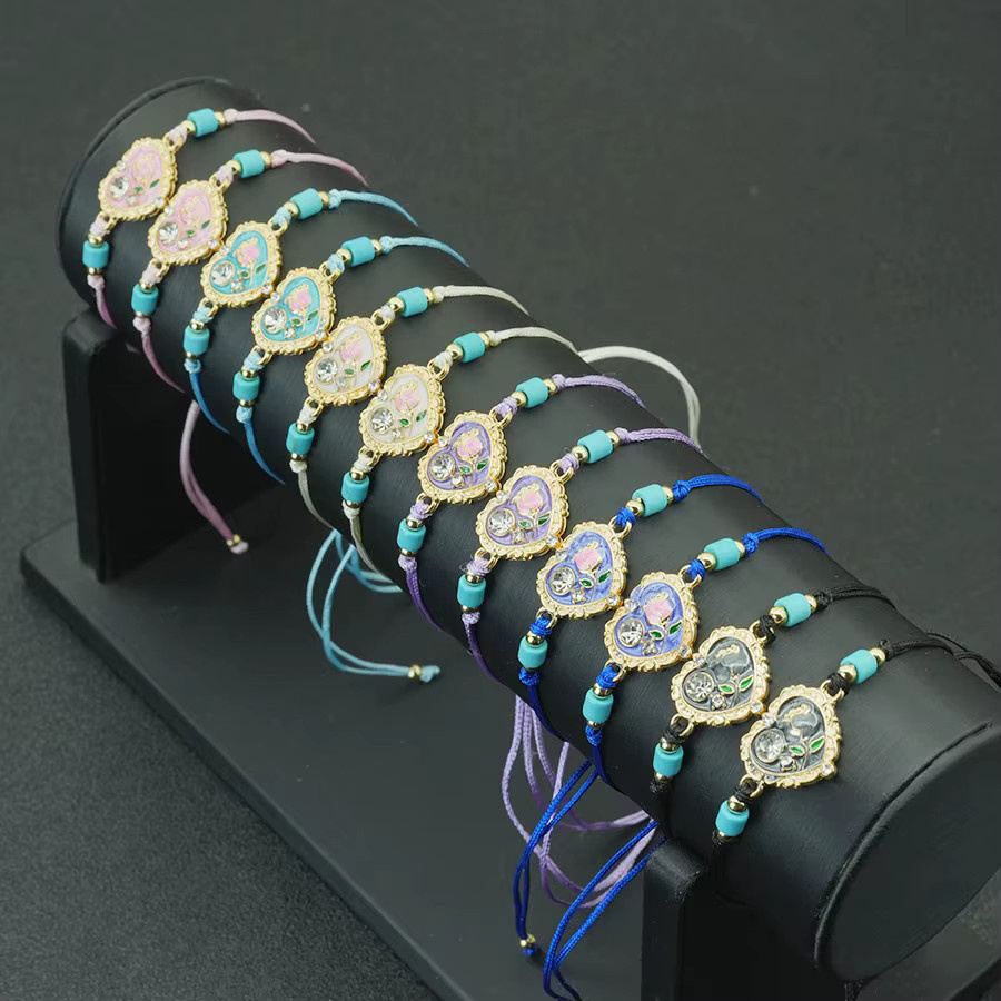 Noter Armband, Herz Schnur, Kristall, Bunt, Damen - Bild 4