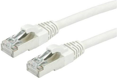 Roline RJ45 Patchkabel CAT 6a S/FTP Ethernet LAN Grau, Länge: 1,00 m - Bild 1