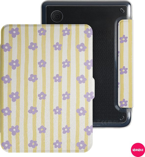 Abnehmbare Magnet-Schutzhülle für Kobo Clara Colour BW 2E 6 Zoll mit klassischem Streifenmuster in Multicolour und Auto Sleep/Wake Funktion - Bild 1