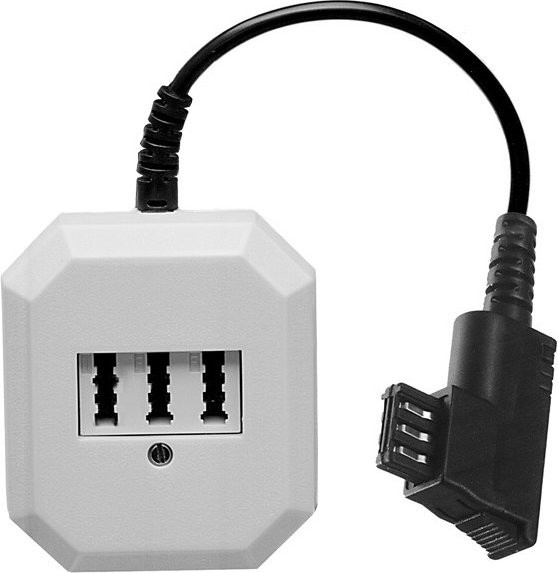 Vivanco Dosenerweiterung TAE-F Stecker auf TAE-N/FF Buchse in Weiß (45071) - Bild 1