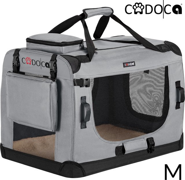 Cadoca Hundetransportbox Grau M B/T/H: 60 x 42 x 42 cm - Bild 1