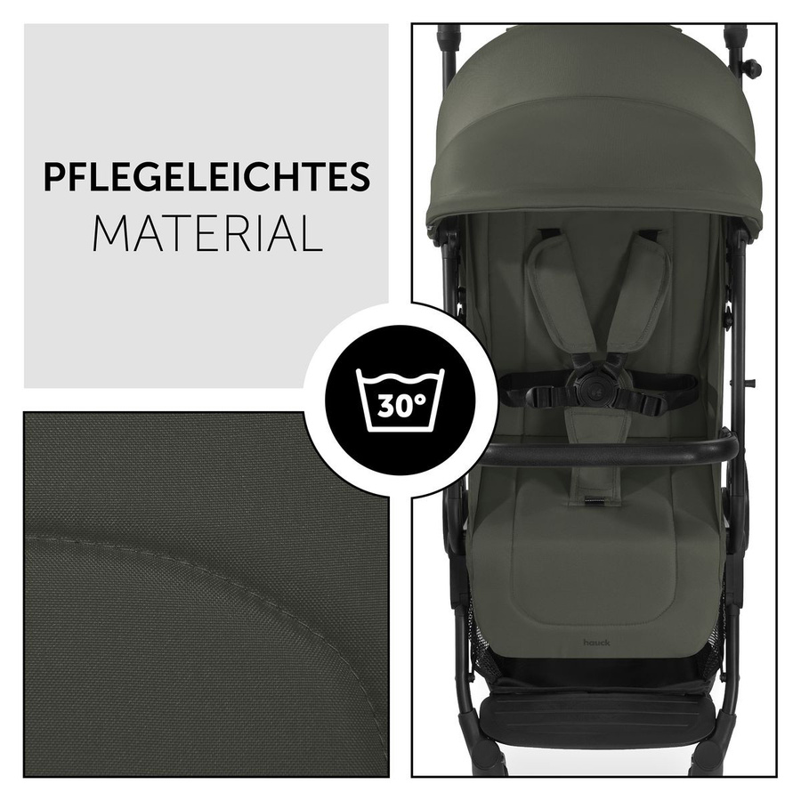 Hauck Reisebuggy und Sportwagen Travel N Care mit Buggy-Lenkrad in Dark Olive Green - Bild 7
