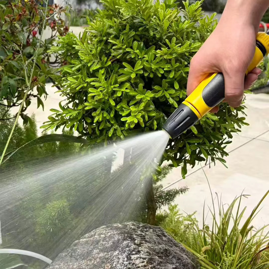 FLOWERS SPRAL Hochdruck-Wassersprühpistole mit Schaumwasserflasche in Gelb für Autowäsche und Gartenbewässerung - Bild 3
