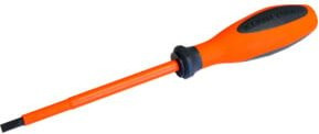 Klein Tools VDE Schlitzschraubendreher Schwarz Orange 5,5 mm Breite, 125 mm Länge - Bild 1