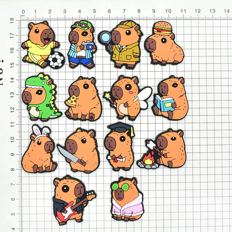 Lanxi League Schuhcharms Capybara, PVC, Kinder - Bild 3