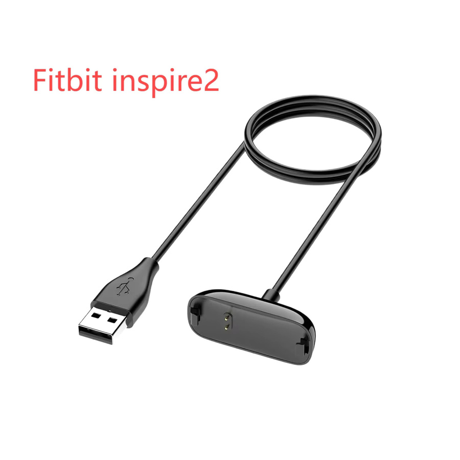 Indekos USB-Schnellladegerät für Fitbit Inspire 1, Inspire 2, Ace 3 und Inspire 3 in Schwarz - Bild 1