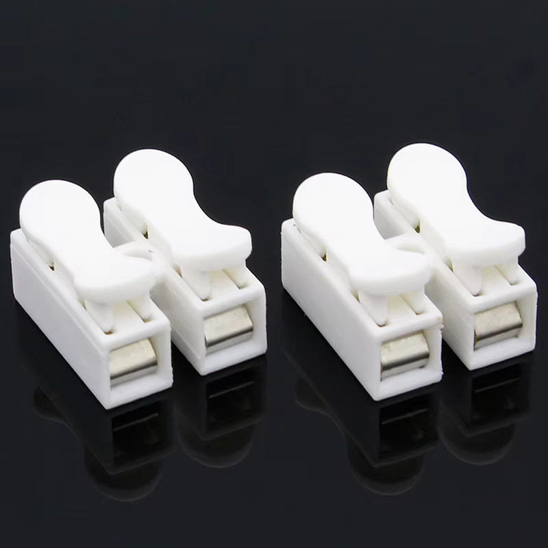 20 Stück ELECAPITAL 2-polige elektrische Kabelverbinder CH2 Quick Splice Lock Wire Terminals in Weiß - Bild 4