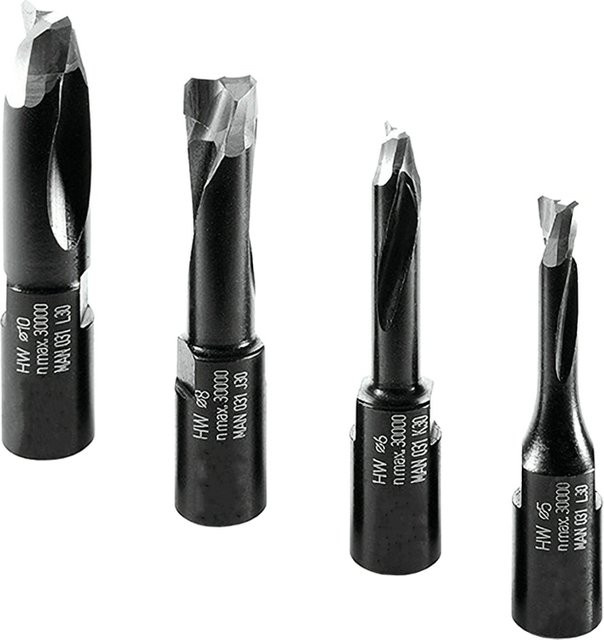 Wolf Domino DF500 Fräser für Schlitze und Zapfen aus Wolframstahl in Silber, Durchmesser: 5 mm, 6 mm, 8 mm oder 10 mm - Bild 1