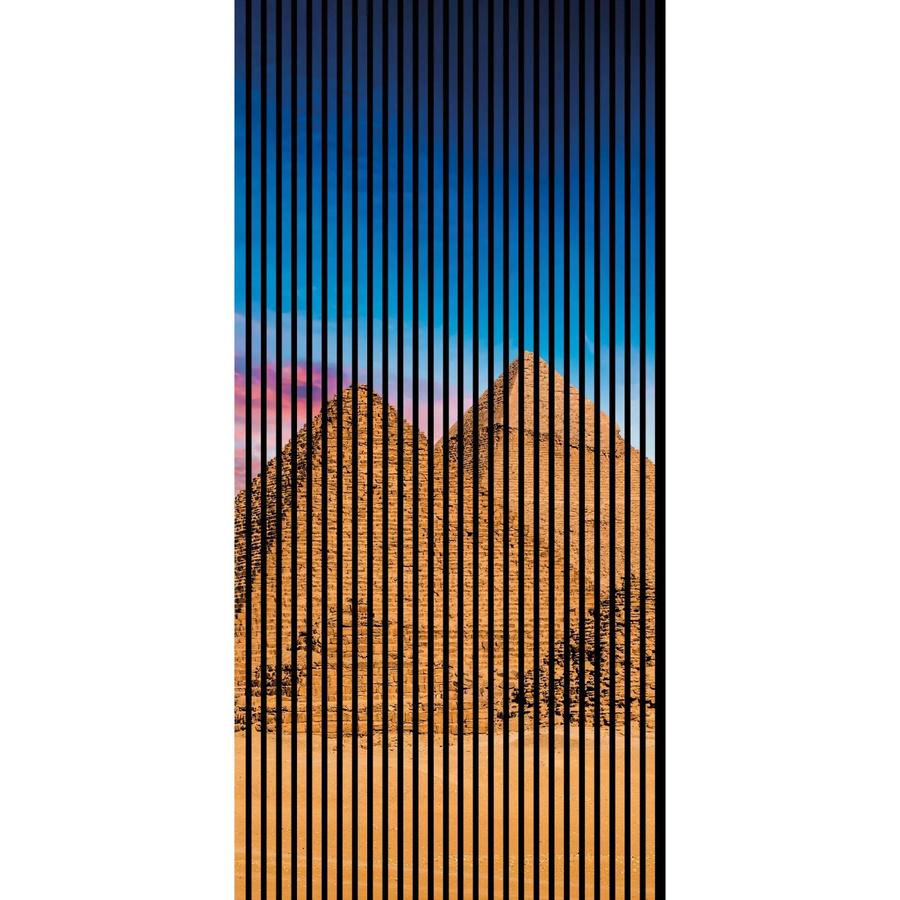 FN Acustico Akustikplatte Pyramiden in Bunt aus PET und MDF mit modernem Design, B/H: 113,3 x 240 cm, Tiefe: 1,9 cm - Bild 2