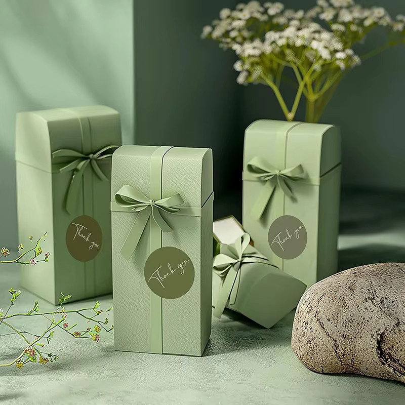 500-teiliges Dankesaufkleber-Set aus grünem Papier für kleine Unternehmen, Hochzeiten und Schreibwaren - Bild 3