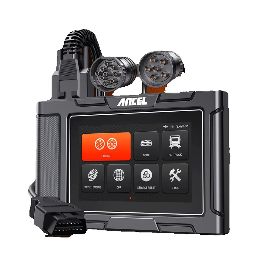 ANCEL OBD2 Scanner für Schwerlast-LKW mit DPF Regeneration in Schwarz - Bild 3