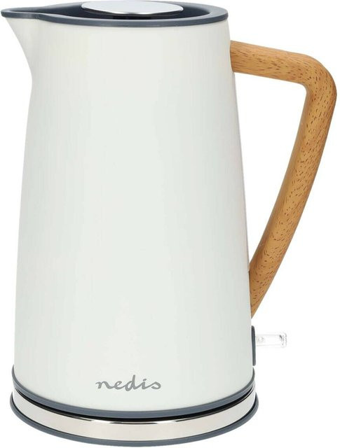 Nedis Wasserkocher KAWK510EWT in Weiß mit 1,7 l Fassungsvermögen - Bild 1