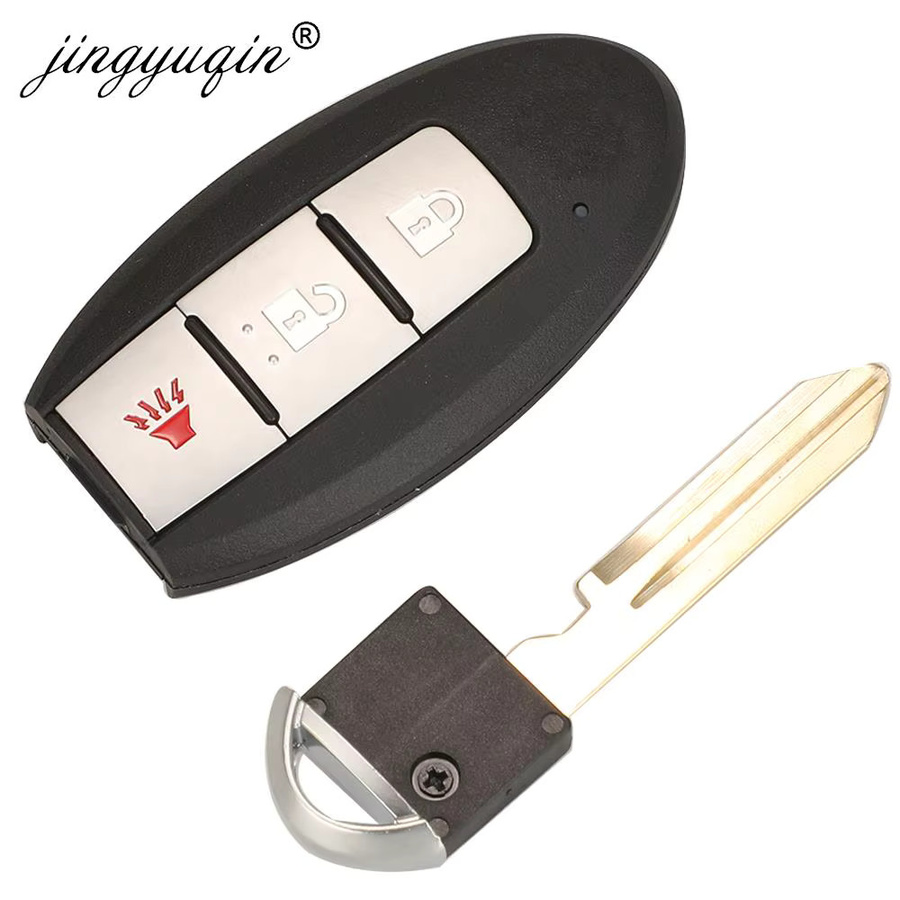 Jingyuqin Smart Auto Schlüssel für Nissan Kicks S und Rogue Sport 2018 2019, Proximity Fob 433MHz Chip 4A, Farbe: Schwarz - Bild 2