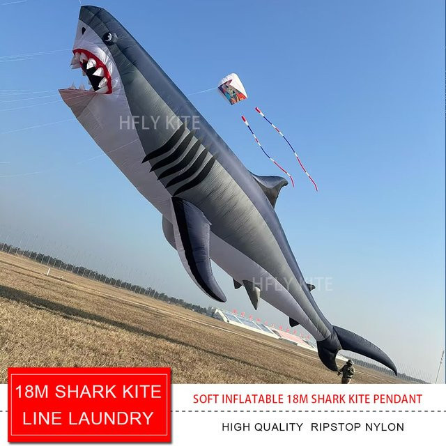 HFLY Hai-Drachen-Linien-Wäsche-Anhänger, aufaufblasbarer Tiershow-Drachen-Anhänger - Bild 1