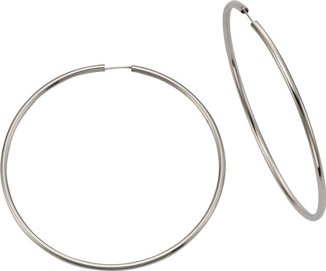 Creolen Celesta, 925 Silber, rhodiniert, 6,0 cm - Bild 1