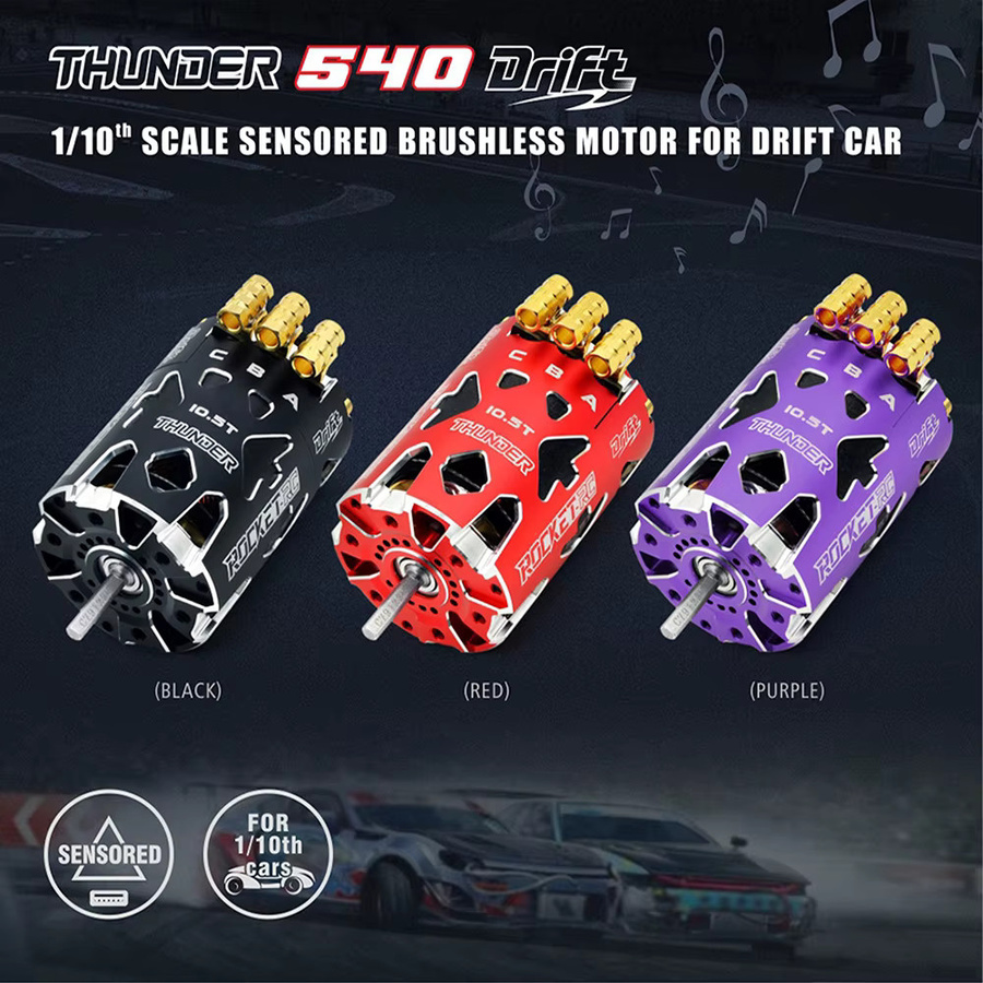 Rakete-RC Donner 540 Sensored Bürstenloser Motor, 1/10 RC Racing Drift Auto Teile - Bild 2