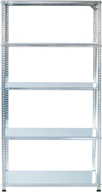 AR Shelving Schraubregal aus Stahl in Silber mit 5 Böden, Höhe: 200 cm, Breite: 60 cm, Tiefe: 50 cm - Bild 1