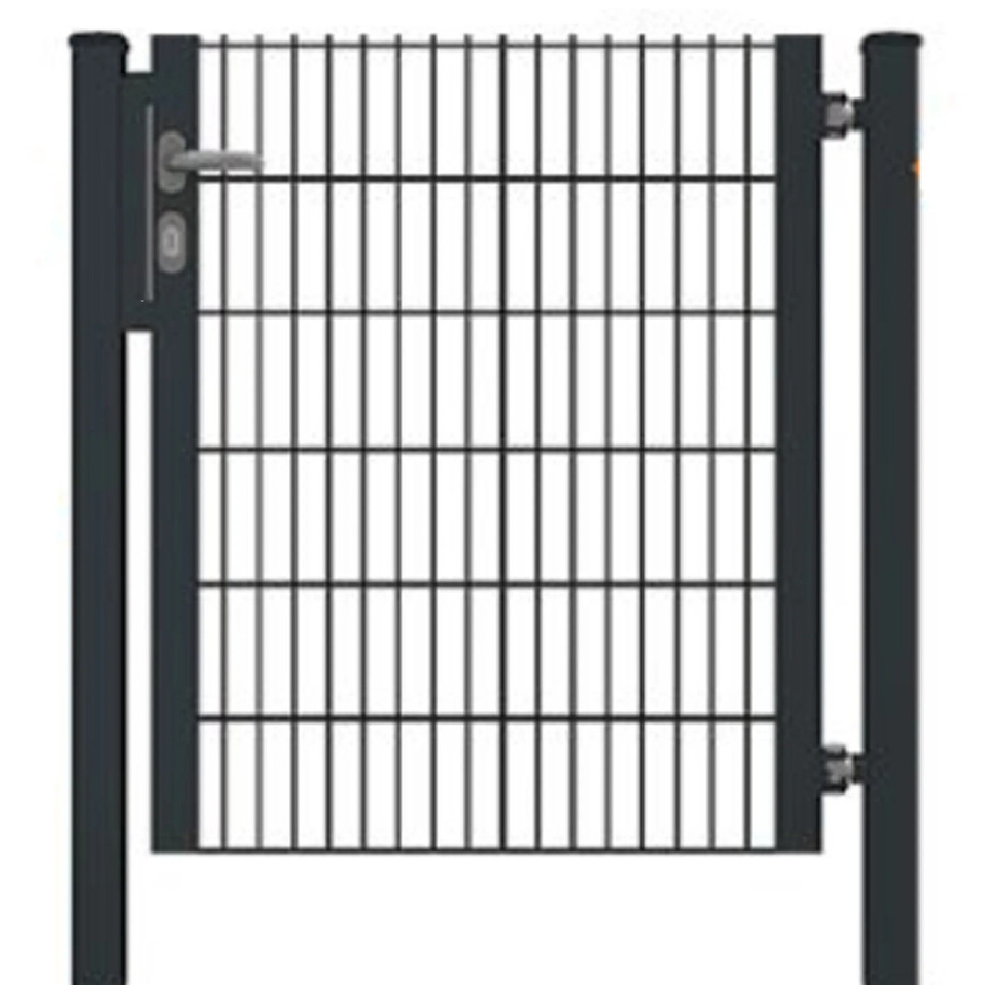 Fa-Bausysteme Gartentor Halb-Rahmen für Doppelstabmattenzäune Anthrazit B: 132 cm, H: 160 cm - Bild 3