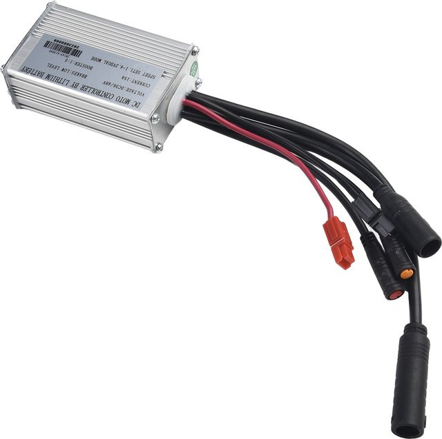 JN 15A E-Bike Controller Booster für bürstenlose Nabenmotoren, DC 36V/48V, Silber - Bild 1