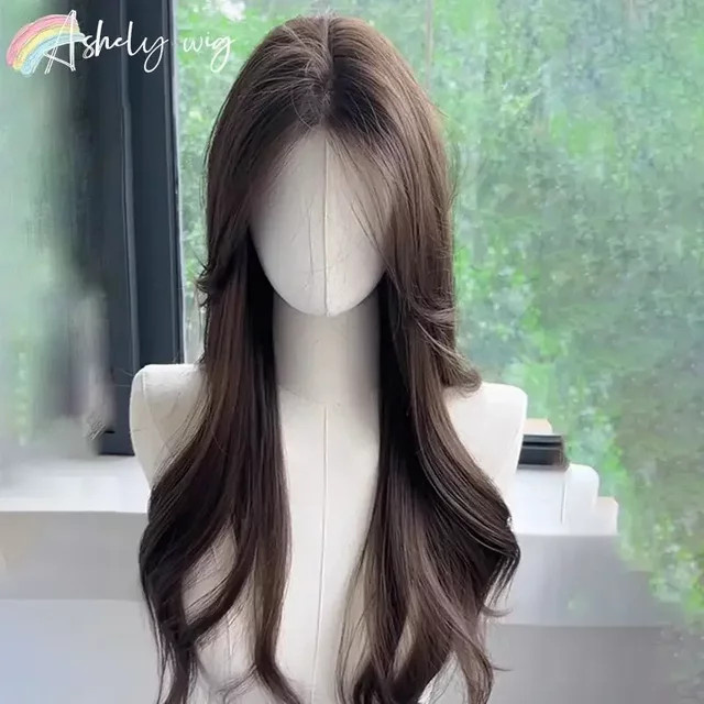 Ashely wigs Braune Lace-Front-Perücke, 24 Zoll, gewellt, Damen - Bild 1