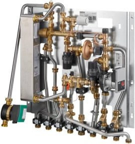 Oventrop Wohnungsstation Regudis W-HTF Ni.gel in Silber, gemäß HK/HTA, LB 3, max. 17 l/m - Bild 1