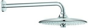 Grohe Kopfbrauseset Euphoria 260 in Chrom mit 38 cm Arm, runde Regendusche mit Rain- und Jet-Funktion, silberfarben - Bild 1