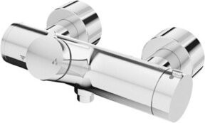 Schell Brausethermostat VITUS VD Auf/Zu-T mit thermischer Desinfektion, Chrom, Silber - Bild 1
