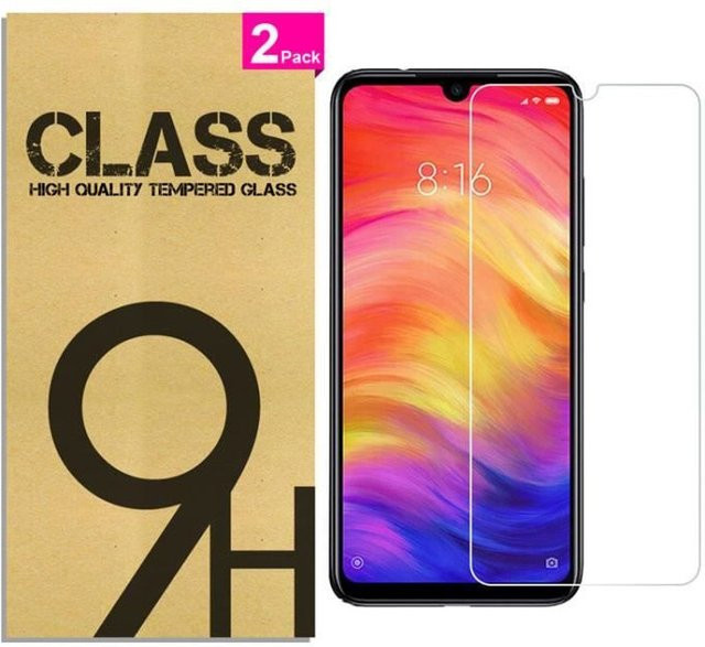 2er-Pack Panzerglas Displayschutzfolie für Xiaomi Redmi Note 7 Pro 6,3 Zoll in Transparent - Bild 1