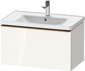 Duravit Waschtischunterschrank D-Neo, wandhängend, Weiß Hochglanz, 1 Auszug, B/T/H: 78,4 x 45,2 x 44,0 cm - Bild 1