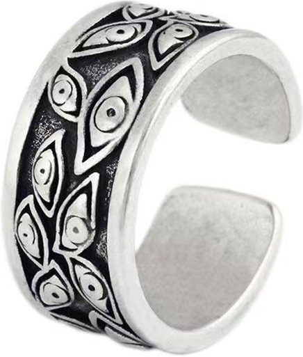 LENNIK Ring, Silber, Teufel Augen, Herren - Bild 1