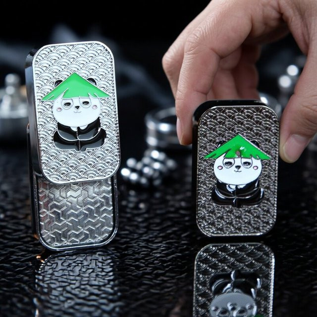 soulbao Metall-Panda-Schiebekarten-Spielzeug, magnetisches Gleit-Fidget-Gadget - Bild 1