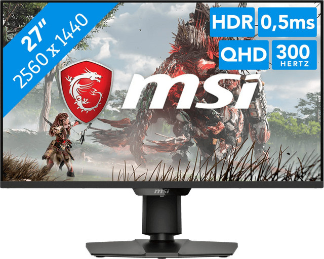 MSI MAG 274QPFDE Gaming Monitor mit 27 Zoll QHD 1440p IPS Display in Schwarz - Bild 1