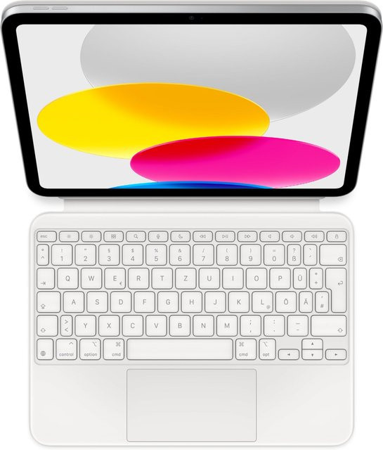 Apple Magic Keyboard Folio Tastatur und Hülle mit Trackpad für iPad 10. Generation, Weiß, QWERTZ (DE) - Bild 2