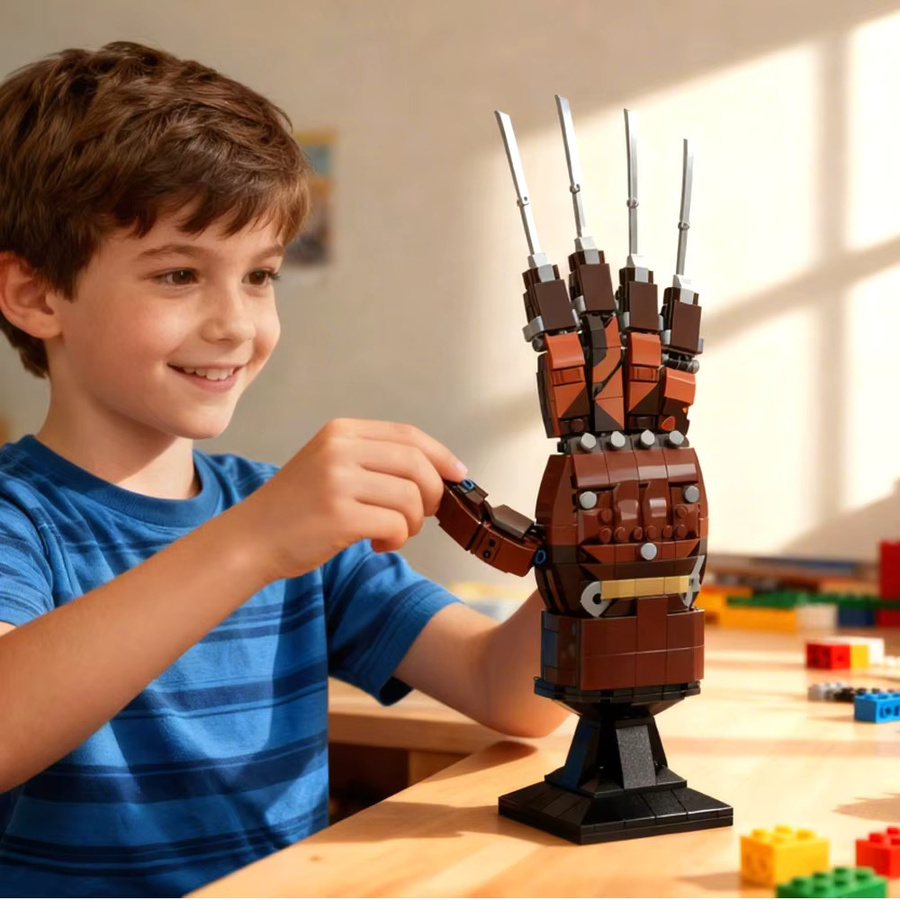 GOBRICKS Ein Albtraum auf Ulme Straße Handschuhe, Bausteine, DIY Kreative Angriff Handschuhe Ziegel Spielzeug - Bild 2