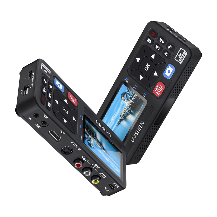 UNISHEEN USB Video Capture Card für Analog CVBS RCA S-Video VHS VCR MP3 Recorder in Schwarz - Bild 2
