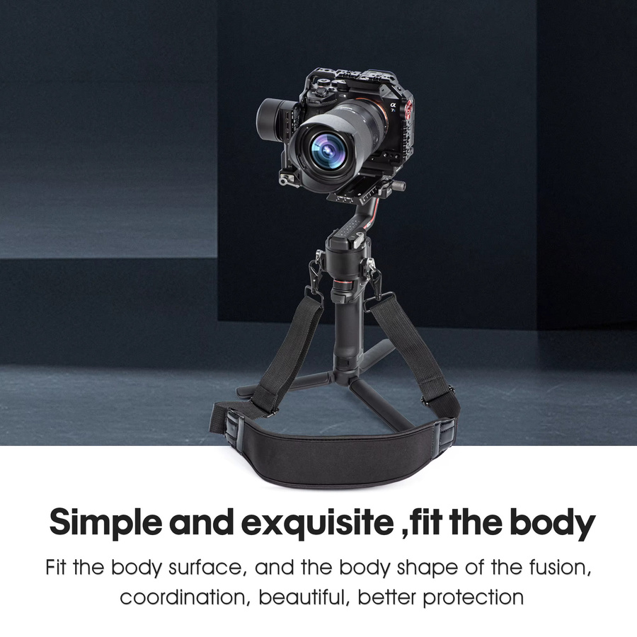 STARTRC Schultergurt zur Druckentlastung für DJI Ronin RS4 Pro und RS3 Pro Stabilisatoren in Schwarz - Bild 4