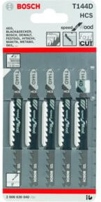 Bosch Stichsägeblatt T 144 D Speed for Wood HCS 5er-Pack - Bild 2