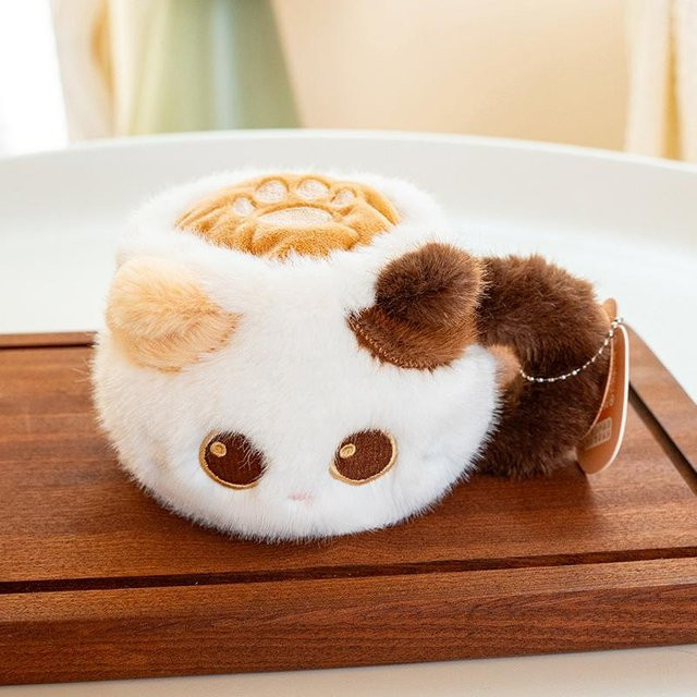 Yiran toy Kätzchen Kaffeetasse, Plüschtier, Weiß - Bild 1