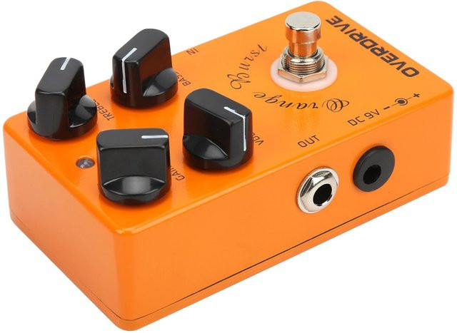 Fishine Overdrive Pedal E-Gitarren-Effekt aus Aluminiumlegierung in Black oder Orange - Bild 1