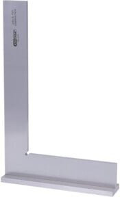 KS Tools Anschlagwinkel nach DIN 875/0 aus Edelstahl, Farbe: Silber, Länge: 250 mm - Bild 1